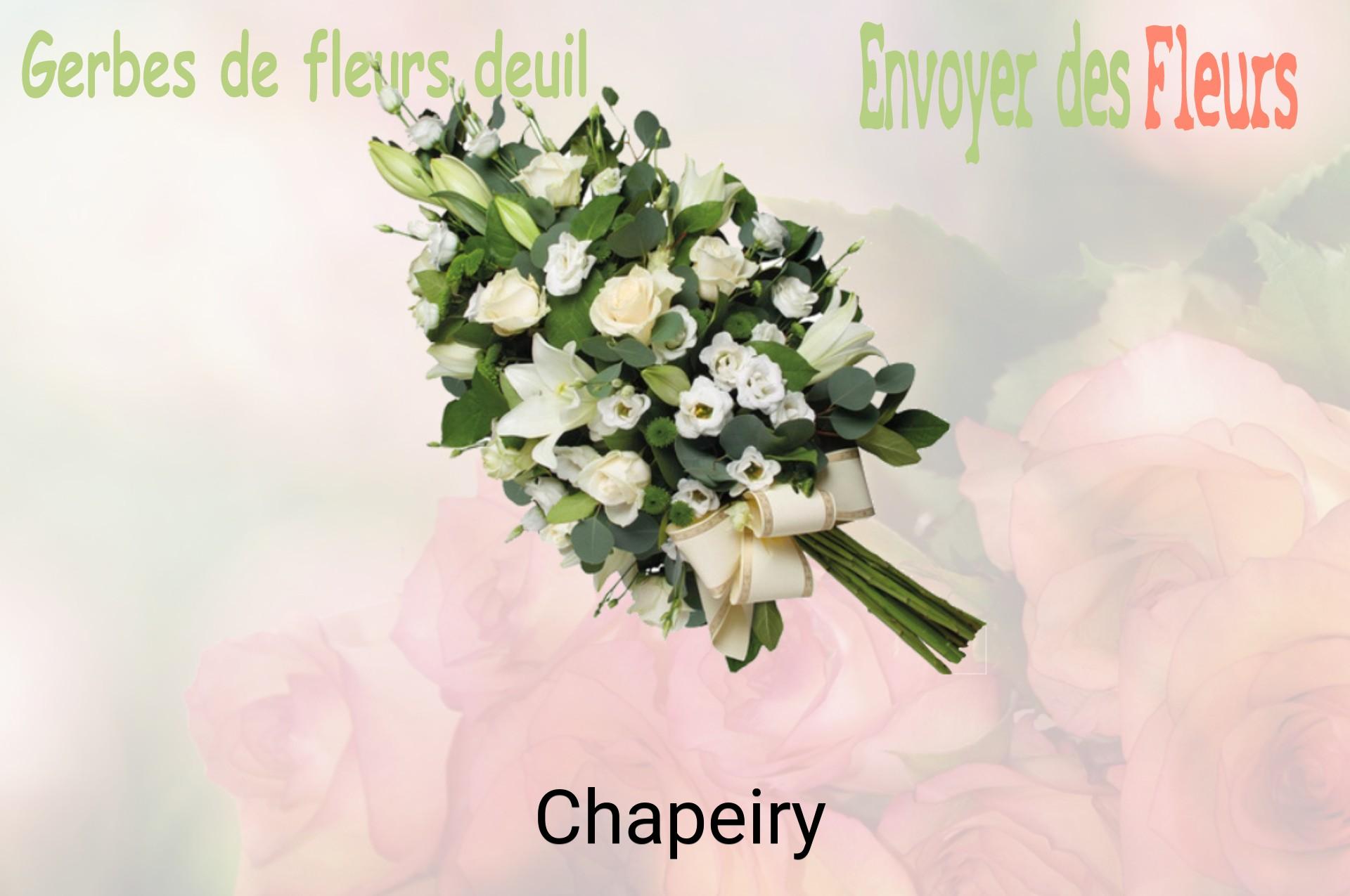 Gerbe de fleurs de deuil livrée à Chapeiry